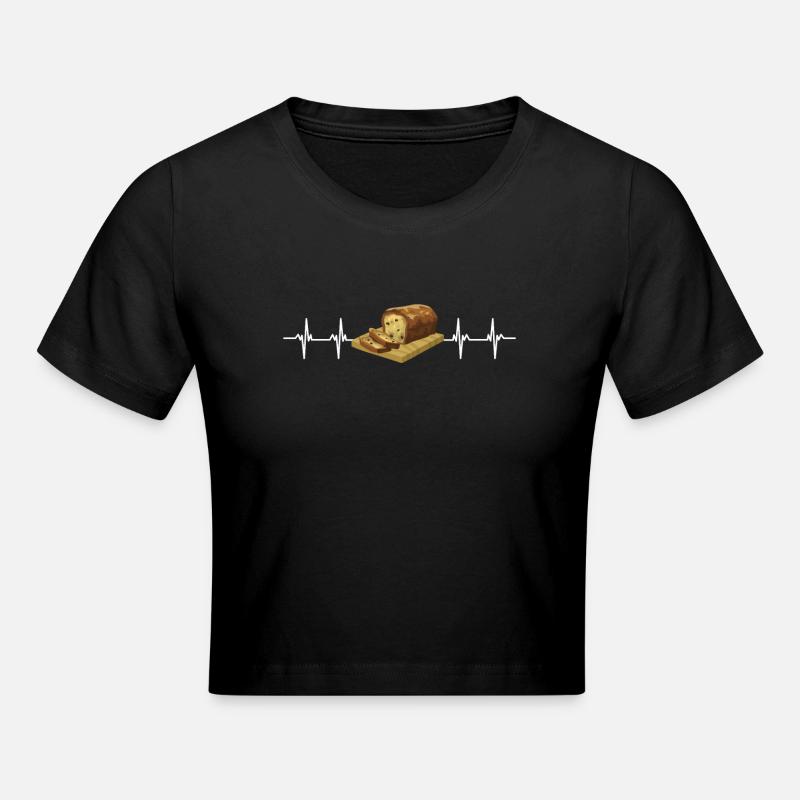 Baking Raisin Bread - Cropped T-Shirt - black