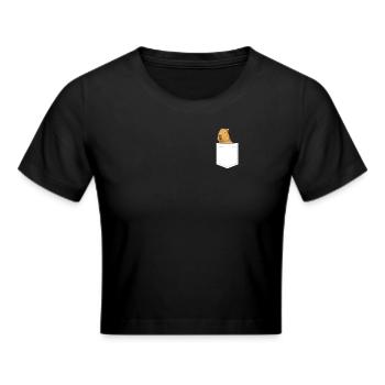 Wasserschwein Capybara - Frauen Cropped T-Shirt - Schwarz - Vorne - Marisol (170cm)