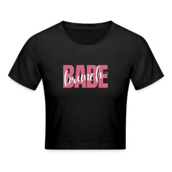 Babes Who Brunch Squat - Frauen Cropped T-Shirt - Schwarz - Vorne - Marisol (170cm)