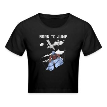 Parachutisme, né pour sauter - Crop top - noir - Devant - Marisol (170cm)