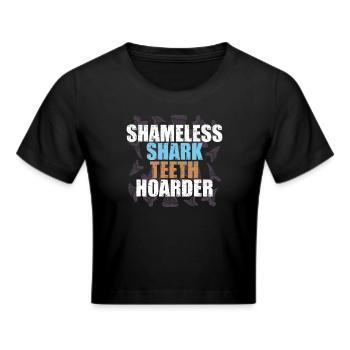 Sharks, shark counter collectors - Cropped T-Shirt - black - Front - Marisol (170cm)