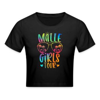 Malle Girls Tour - Frauen Cropped T-Shirt - Schwarz - Vorne - Marisol (170cm)