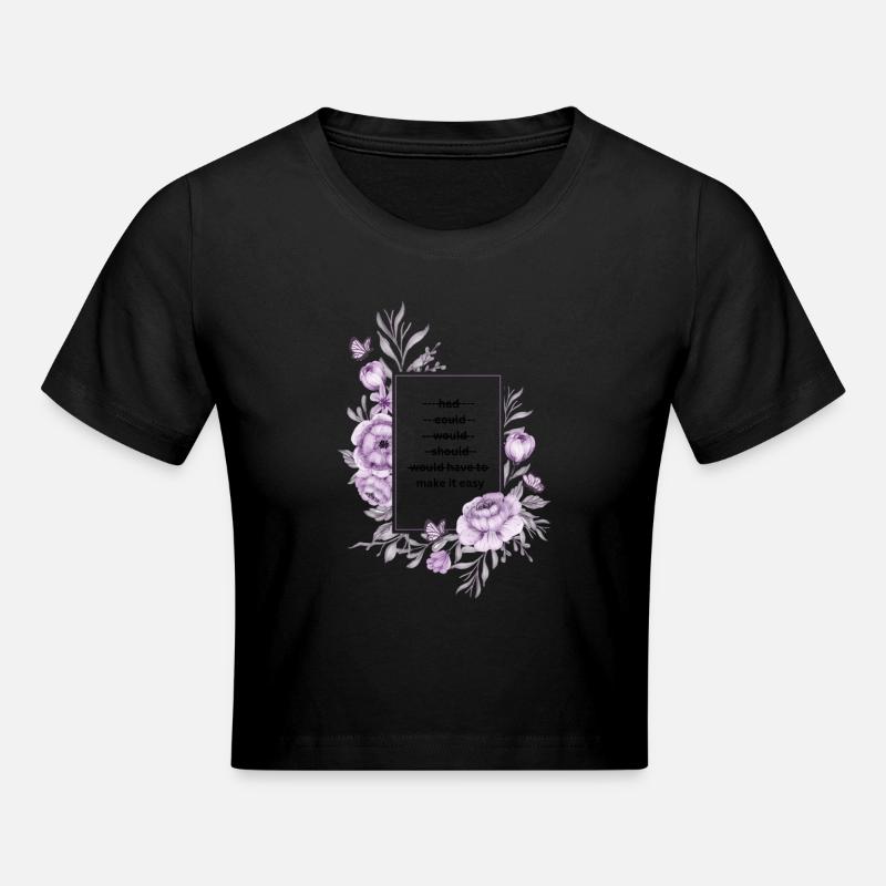Design moderne - Crop top - noir