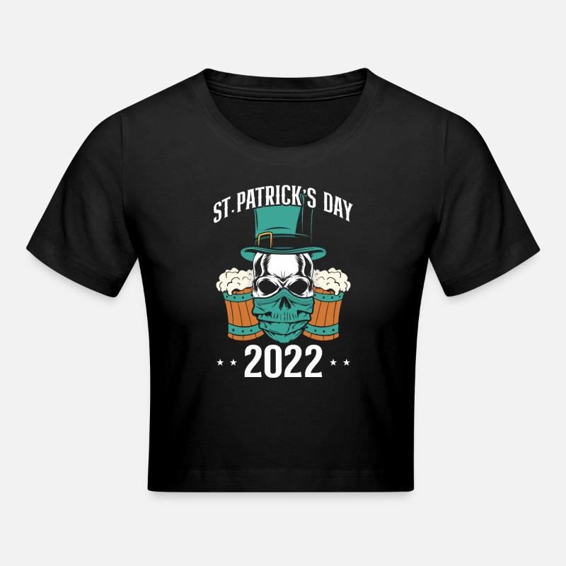 Fête de la Saint-Patrick 2022 - Crop top - noir