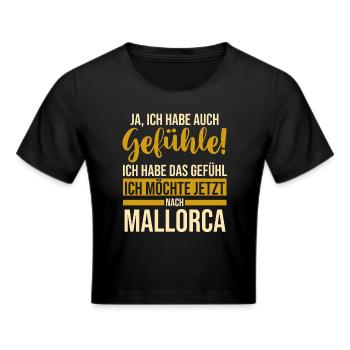 Party Urlaub Mallorca - Frauen Cropped T-Shirt - Schwarz - Vorne - Marisol (170cm)