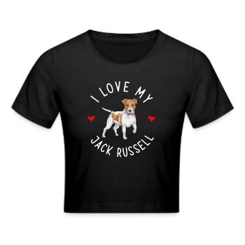 Jack Russell Terrier - Crop top - noir - Devant - Marisol (170cm)