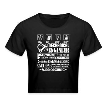 Mechanical Engineer Mechanical Engineer Jobs - Cropped T-Shirt - black - Front - Marisol (170cm)