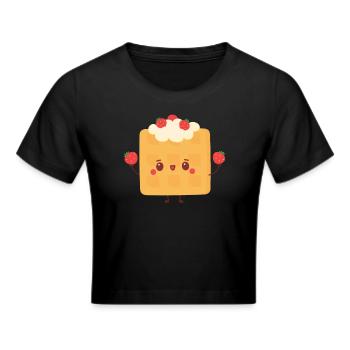 Gaufre mignonne - Crop top - noir - Devant - Marisol (170cm)