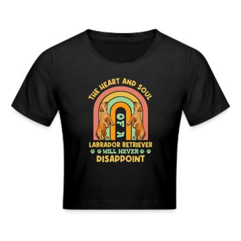 Labrador - Frauen Cropped T-Shirt - Schwarz - Vorne - Marisol (170cm)