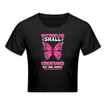 Insecte papillon monarque Monarque Habitat - Crop top - noir - Devant - Marisol (170cm)