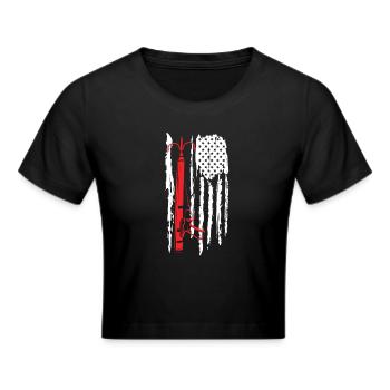 Lionfish Save The Reef Eat Lionfish Spearfishing - Frauen Cropped T-Shirt - Schwarz - Vorne - Marisol (170cm)