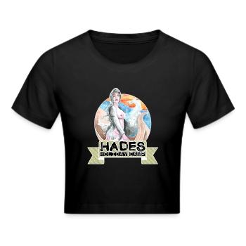 hades holiday camp griechischen Mythologie Ferien - Frauen Cropped T-Shirt - Schwarz - Vorne - Marisol (170cm)