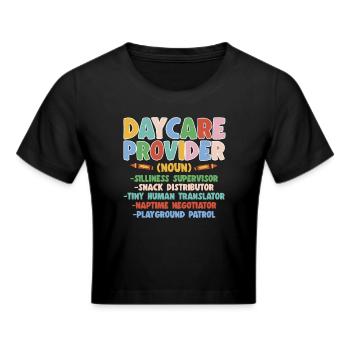Childcare Teacher Educator - Cropped T-Shirt - black - Front - Marisol (170cm)