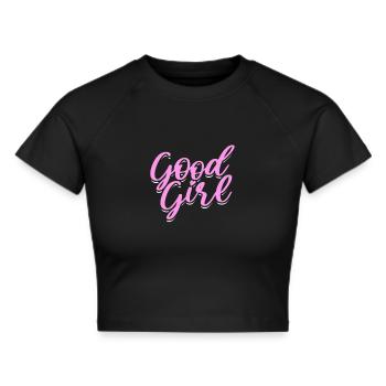 Sadomaso BDSM Domina SM Sado Maso Geschenk - Frauen Cropped T-Shirt - Schwarz - Vorne - Marisol (170cm)