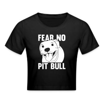 Pitbull Zitieren Pitbull Verbot - Frauen Cropped T-Shirt - Schwarz - Vorne - Marisol (170cm)