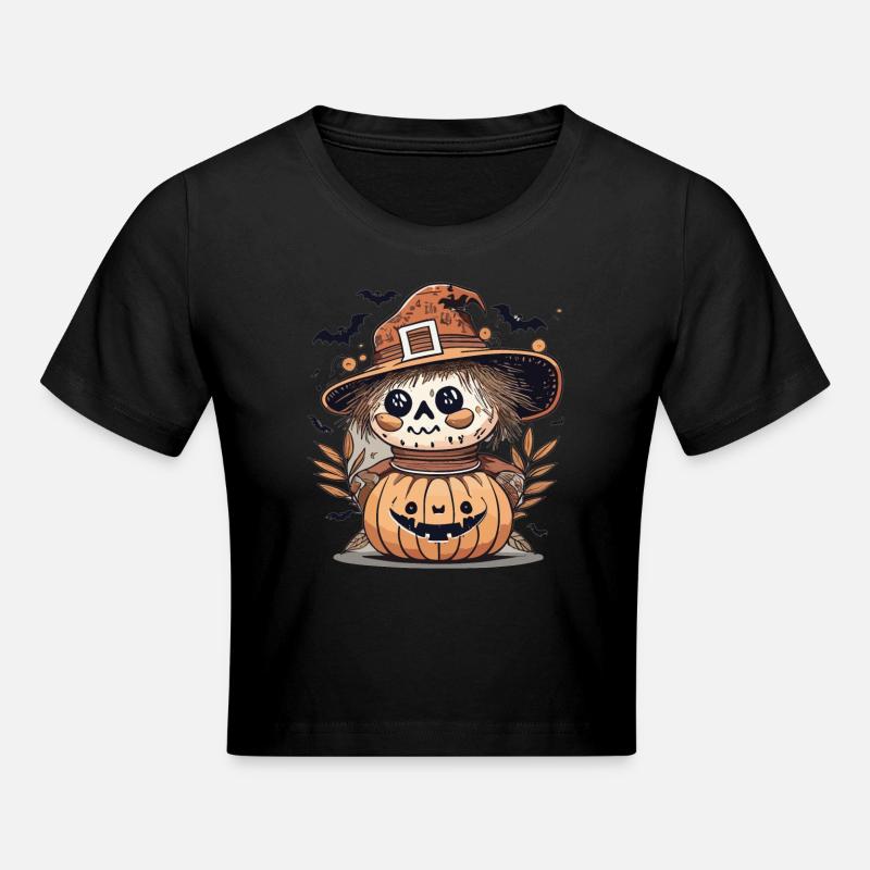 Joyeux halloween - Crop top - noir