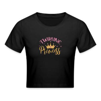 Baton Twirling - Cropped T-Shirt - black - Front - Marisol (170cm)