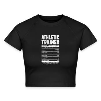 Sports Physician, Sports Medicine, Athletic Trainer - Cropped T-Shirt - black - Front - Marisol (170cm)