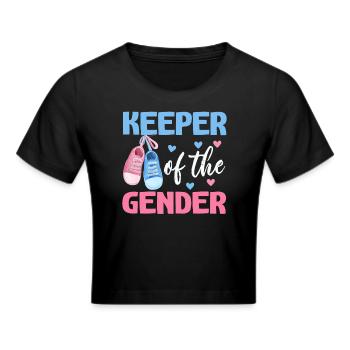 Hüter des Geschlechts - Frauen Cropped T-Shirt - Schwarz - Vorne - Marisol (170cm)