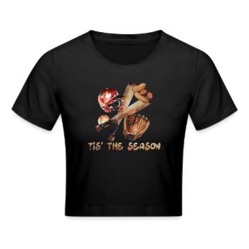 La saison Baseball Peanut Case Casque - Crop top - noir - Devant - Marisol (170cm)