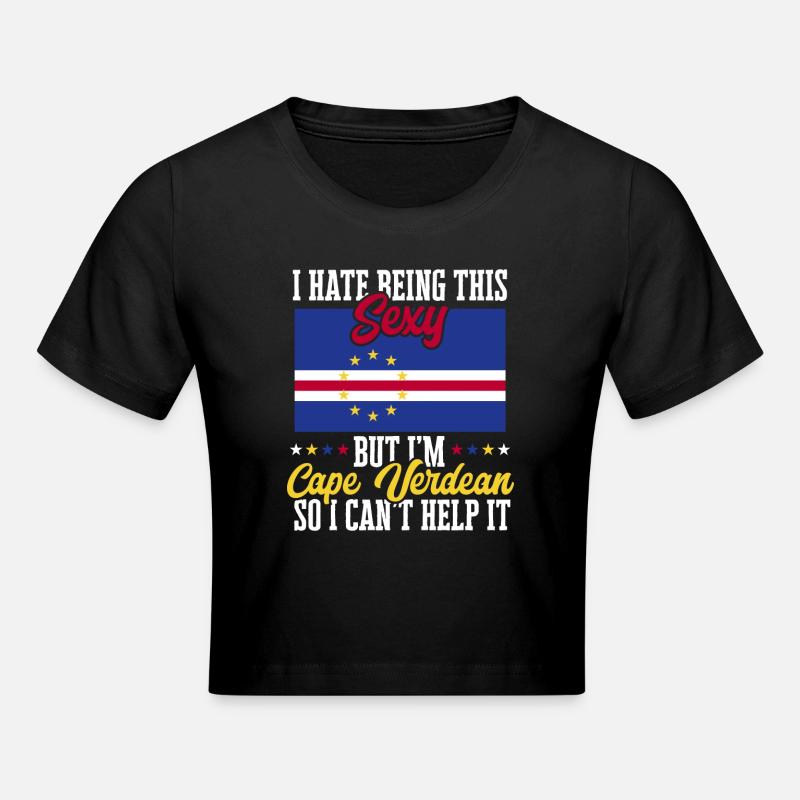 Drapeau du Cap-Vert Drapeau du Cap-Vert - Crop top - noir