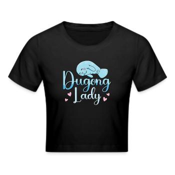 Dugong Lady Animaux marins Créatures marines Lamantin - Crop top - noir - Devant - Marisol (170cm)