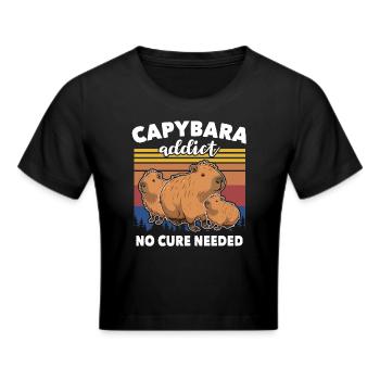 Capibara - Maglietta crop - nero - Fronte - Marisol (170cm)