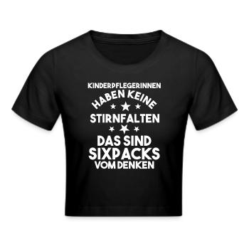 Erzieherin Kindergärtnerin Kinderpflegerin - Frauen Cropped T-Shirt - Schwarz - Vorne - Marisol (170cm)