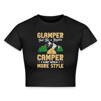 Glamper Gear Mountains Randonnée et camping Glamping - Crop top - noir - Devant - Marisol (170cm)