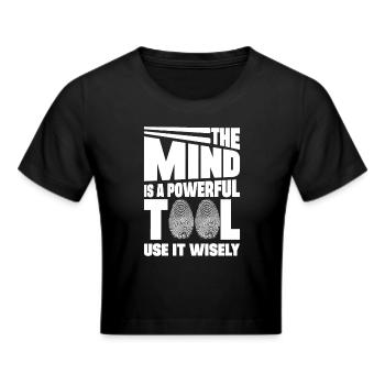 Mind Powerful Tool Professional Forensic Gift - Cropped T-Shirt - black - Front - Marisol (170cm)