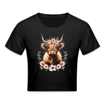 Vache écossaise des Highlands - Crop top - noir - Devant - Marisol (170cm)