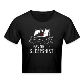 Favorite Sleepshirt - Frauen Cropped T-Shirt - Schwarz - Vorne - Marisol (170cm)