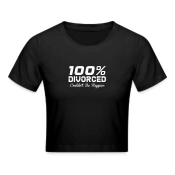 Scheidung Trennung Ende Beziehung Geschenk - Frauen Cropped T-Shirt - Schwarz - Vorne - Marisol (170cm)