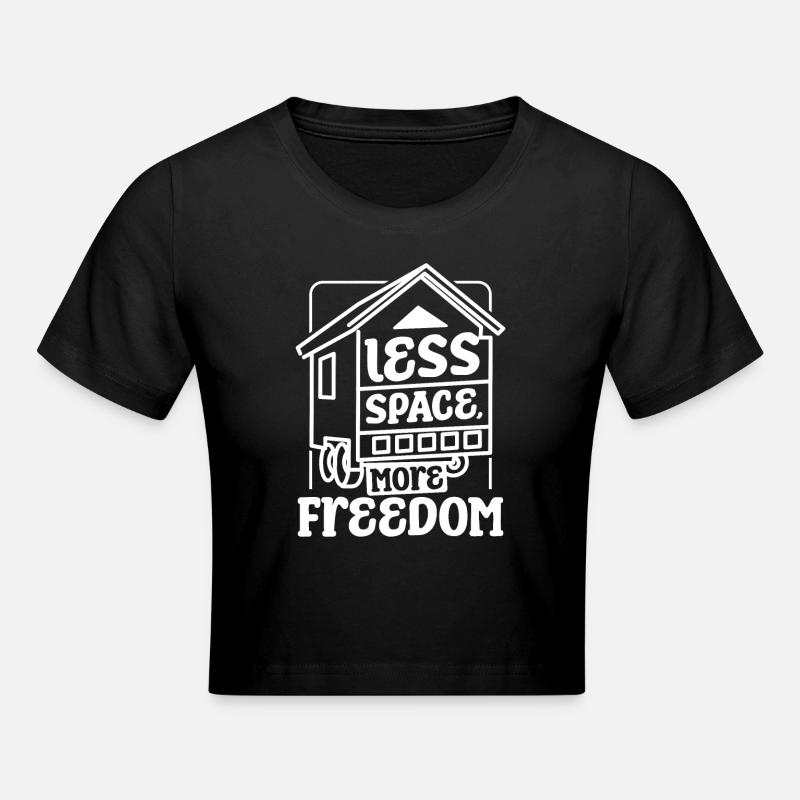 Tiny house, moins d’espace, plus de liberté - Crop top - noir