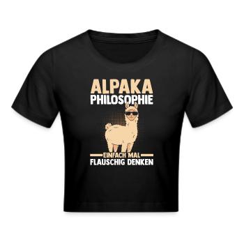 Alpaga - Crop top - noir - Devant - Marisol (170cm)
