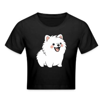 Spitz - Cropped T-Shirt - black - Front - Marisol (170cm)