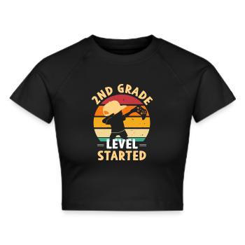 2nd class - Cropped T-Shirt - black - Front - Marisol (170cm)