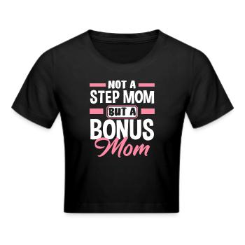 Madrastra Mamá Extra - Camiseta crop - negro - delante - Marisol (170cm)