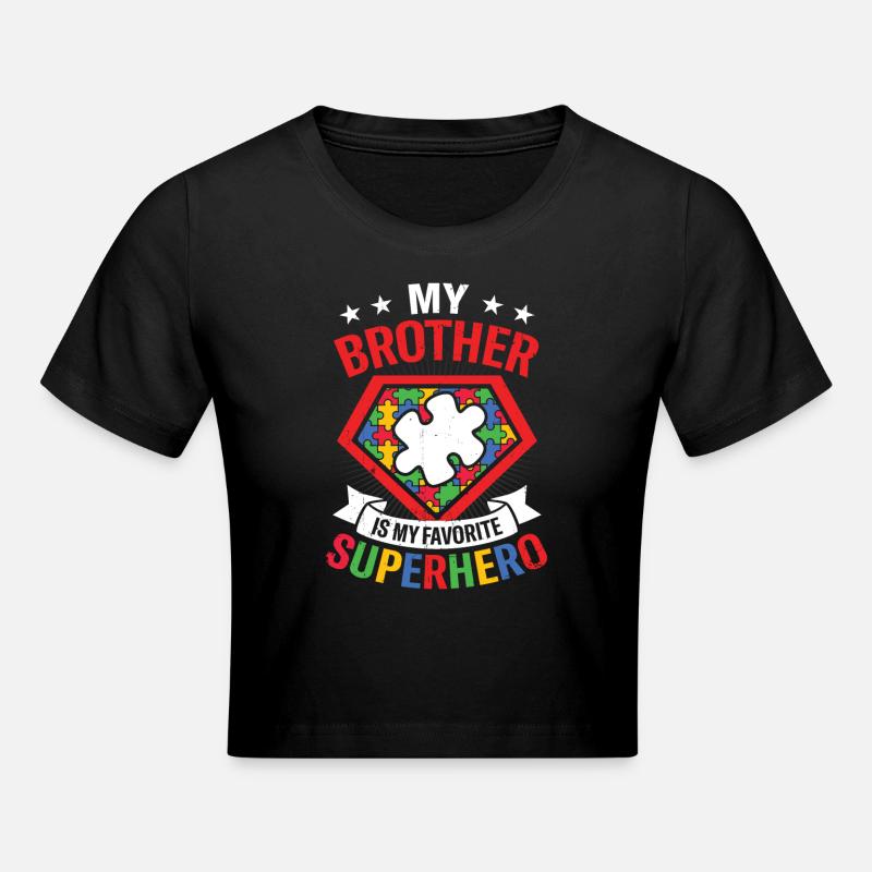 Autism - Cropped T-Shirt - black