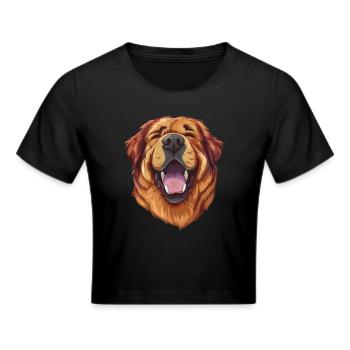 Do Khyi | Dogue du Tibet | Dogue du Tibet | Caricature - Crop top - noir - Devant - Marisol (170cm)