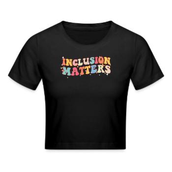 Journée de sensibilisation à l’autisme Cadeau autiste - Crop top - noir - Devant - Marisol (170cm)