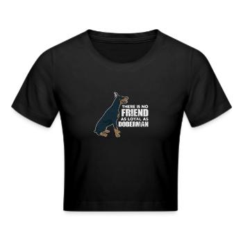 Doberman - Cropped T-Shirt - black - Front - Marisol (170cm)