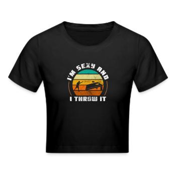 Cornhole - Frauen Cropped T-Shirt - Schwarz - Vorne - Marisol (170cm)