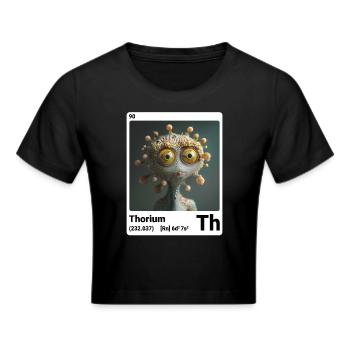 AI am thorium (wt) mode périodique nerdstyle nerd - Crop top - noir - Devant - Marisol (170cm)