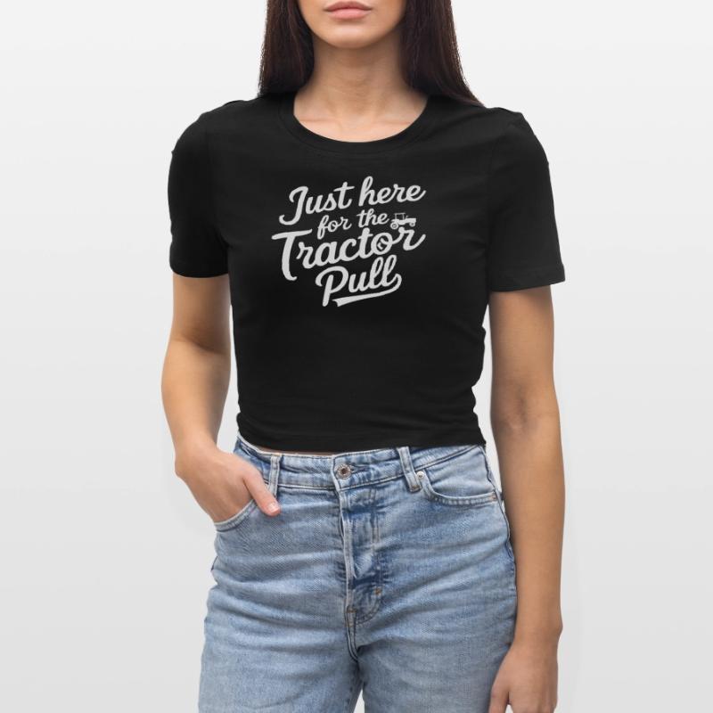 Tractor Pulling Tractor Pulling Tractor Power Farm Cropped T-Shirt