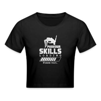 Parkour - Cropped T-Shirt - black - Front - Marisol (170cm)