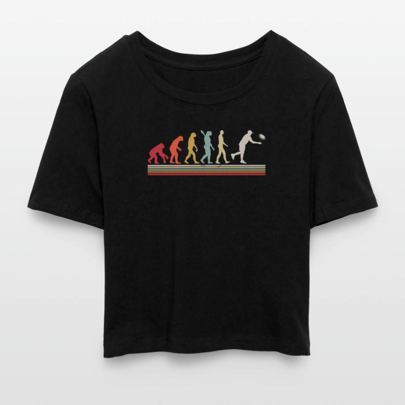 Disc Golf Disc Golfing Evolution disc golf player Frauen Cropped T-Shirt