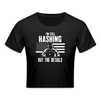 Ethische Hacker-Cybersicherheitsexpertise - Frauen Cropped T-Shirt - Schwarz - Vorne - Marisol (170cm)
