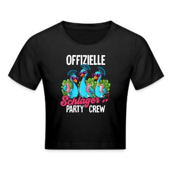 Schlager - Frauen Cropped T-Shirt - Schwarz - Vorne - Marisol (170cm)