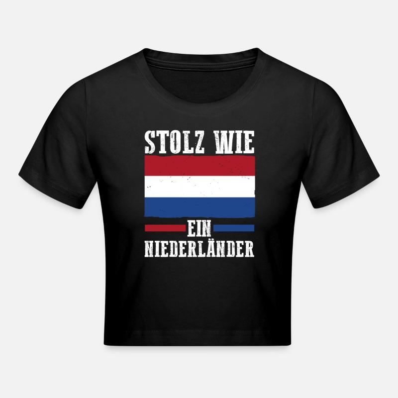 Pays-Bas Pays-Bas Pays-Bas - Crop top - noir